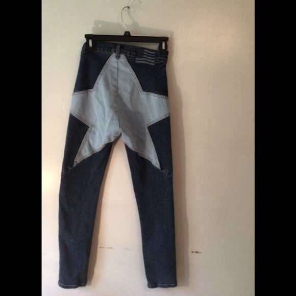 REVICE JEANS WITH STAR MOTIFF AT THE BACK SZ 25 - Picture 1 of 7
